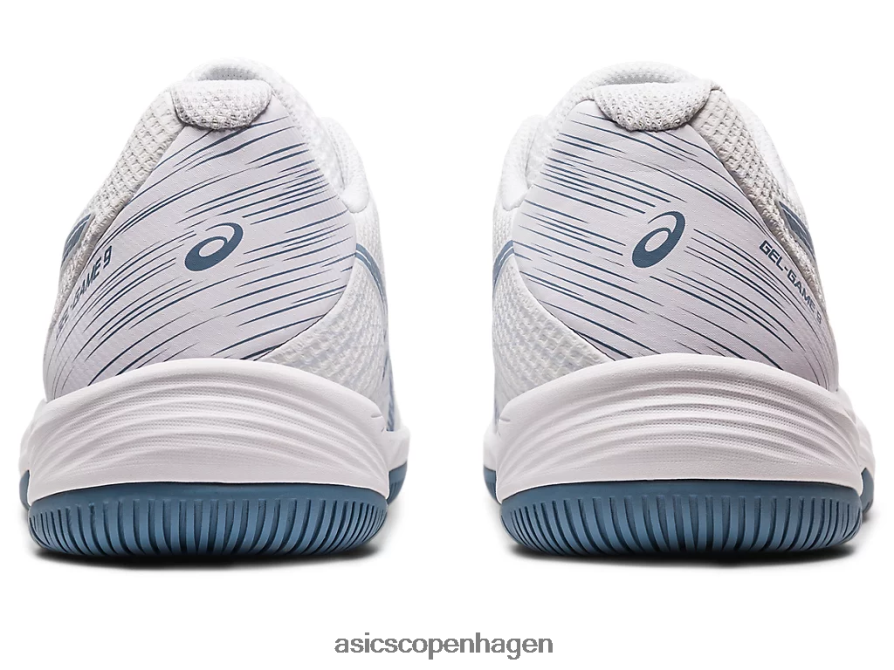 Asics gel-spil 9 hvid/stålblå Z206F6410