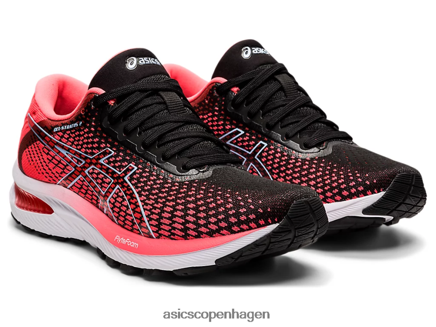 Asics gel-stratus 2 strik flammende koral/sort Z206F62663