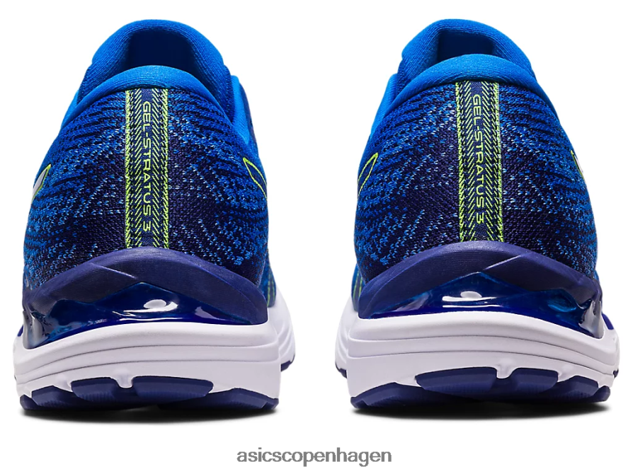 Asics gel-stratus 3 strik elektrisk blå/sikkerhedsgul Z206F6248