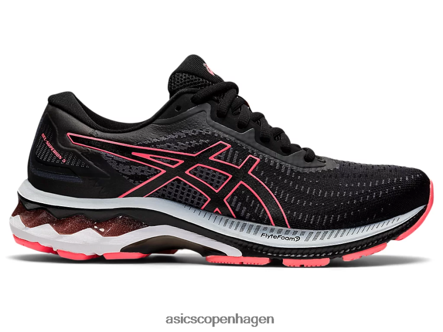Asics gel-superion 5 sort/flammende koral Z206F62606