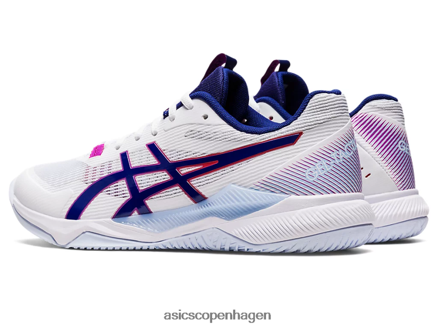 Asics gel-taktik hvid/dykke blå Z206F63093