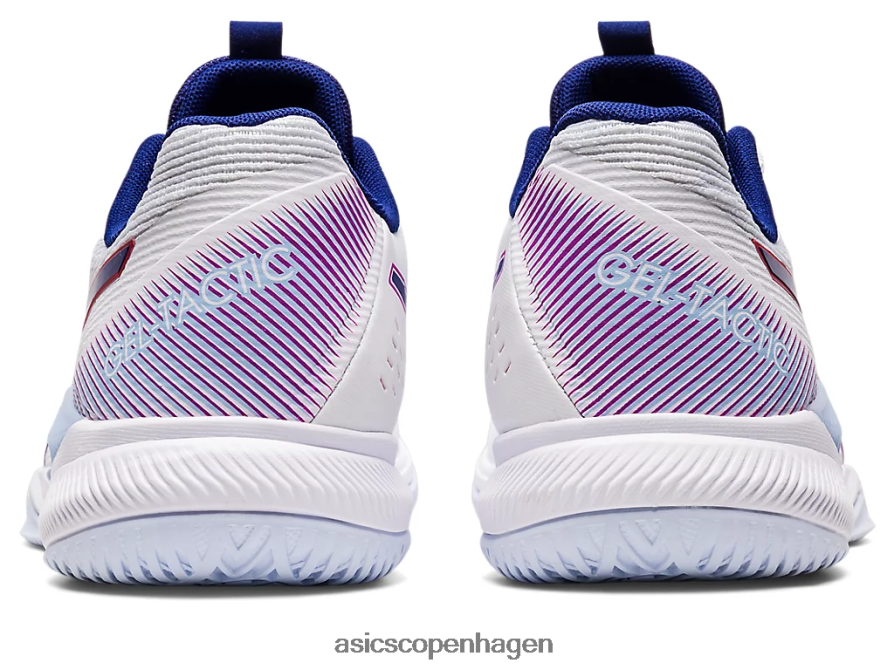 Asics gel-taktik hvid/dykke blå Z206F63093