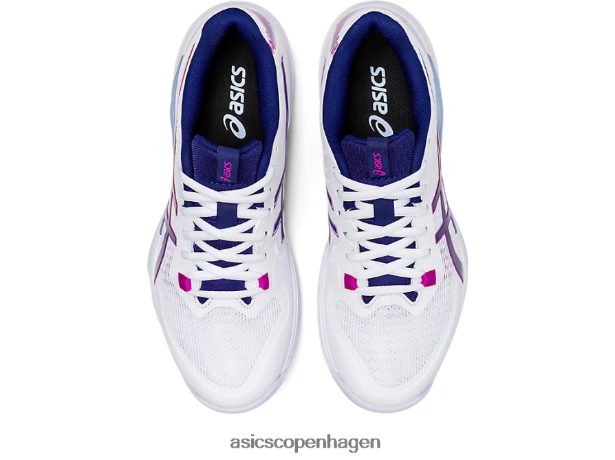 Asics gel-taktik hvid/dykke blå Z206F63093