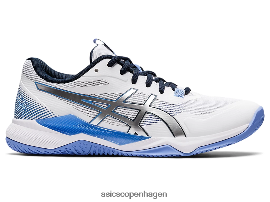 Asics gel-taktik hvid/periwinkle blå Z206F63591