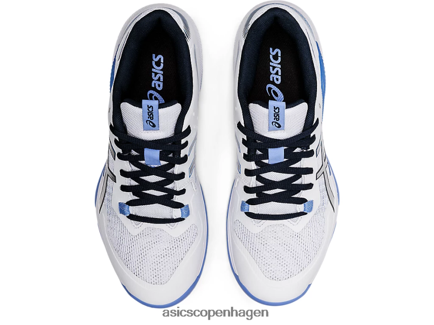 Asics gel-taktik hvid/periwinkle blå Z206F63591