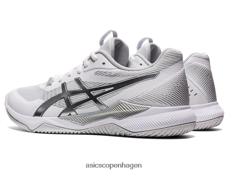 Asics gel-taktik hvid/ren sølv Z206F63567