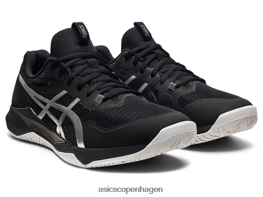 Asics gel-taktik sort/ren sølv Z206F61593