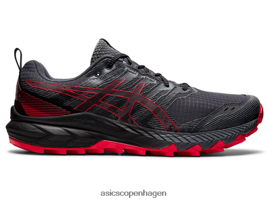 Asics gel-trabuco 9 holder grå/elektrisk rød Z206F6670