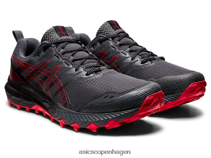 Asics gel-trabuco 9 holder grå/elektrisk rød Z206F6670