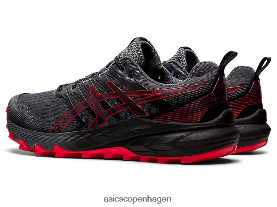 Asics gel-trabuco 9 holder grå/elektrisk rød Z206F6670