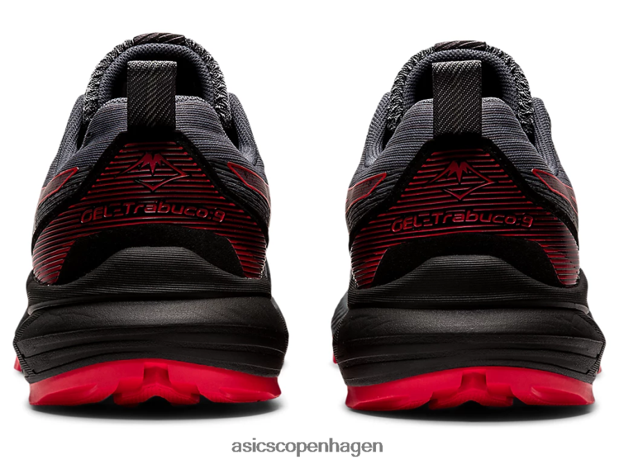 Asics gel-trabuco 9 holder grå/elektrisk rød Z206F6670