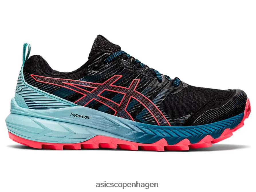 Asics gel-trabuco 9 sort/flammende koral Z206F63888