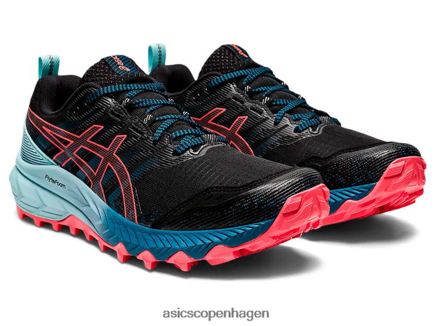 Asics gel-trabuco 9 sort/flammende koral Z206F63888