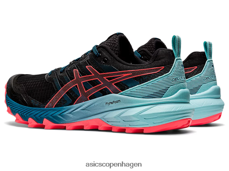 Asics gel-trabuco 9 sort/flammende koral Z206F63888