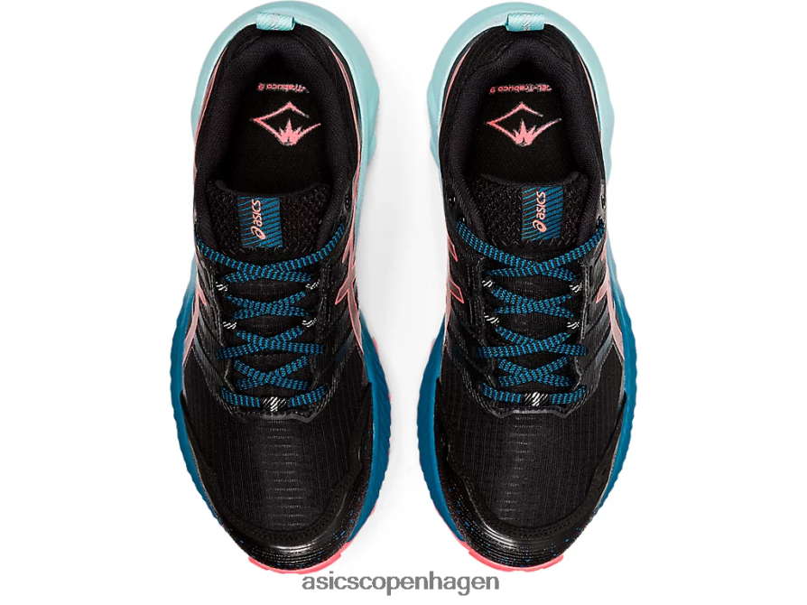 Asics gel-trabuco 9 sort/flammende koral Z206F63888