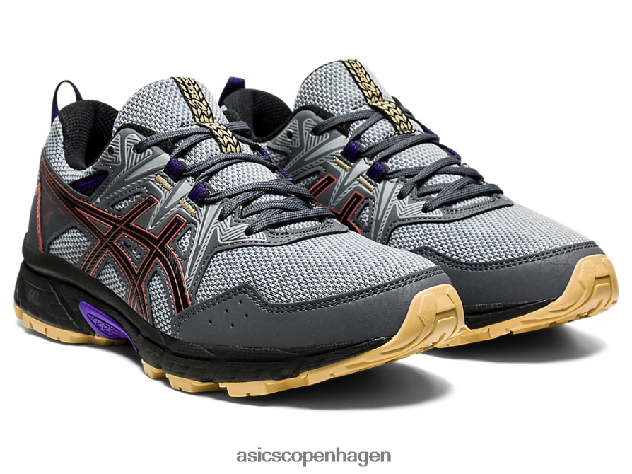 Asics gel-venture 8 bred bærer grå/rød mursten Z206F63938