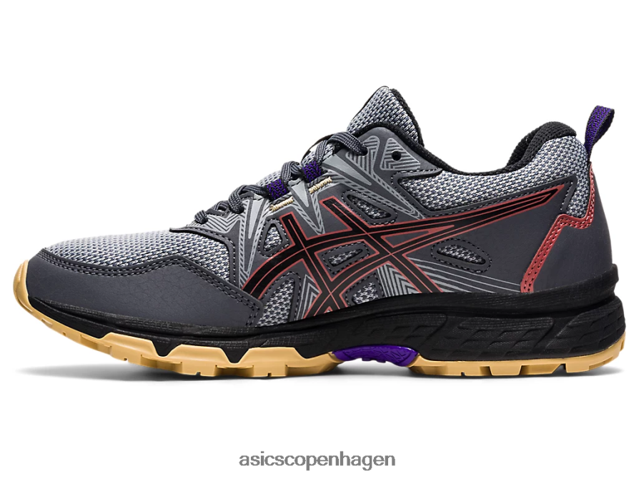 Asics gel-venture 8 bred bærer grå/rød mursten Z206F63938