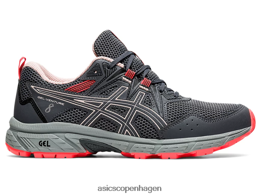 Asics gel-venture 8 bærer grå/ingefær fersken Z206F63429