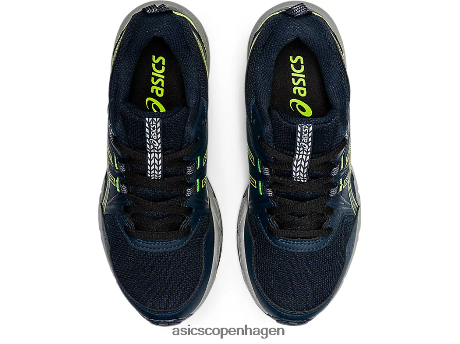 Asics gel-venture 8 klasse skole fransk blå/hazard grøn Z206F64505