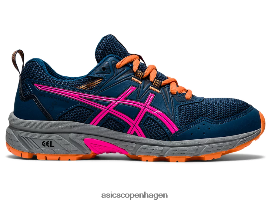 Asics gel-venture 8 klasse skole mako blå/pink glo Z206F64494