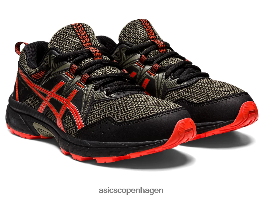 Asics gel-venture 8 klasse skole sort/cherry tomat Z206F64389