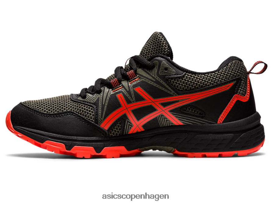Asics gel-venture 8 klasse skole sort/cherry tomat Z206F64389