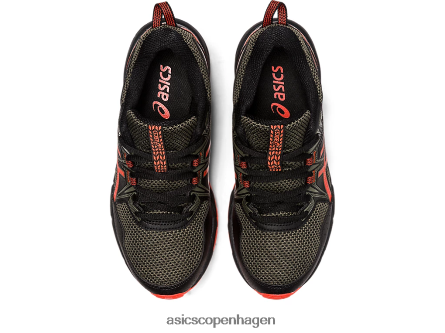 Asics gel-venture 8 klasse skole sort/cherry tomat Z206F64389