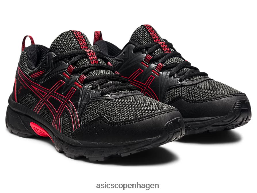 Asics gel-venture 8 klasse skole sort/elektrisk rød Z206F64508