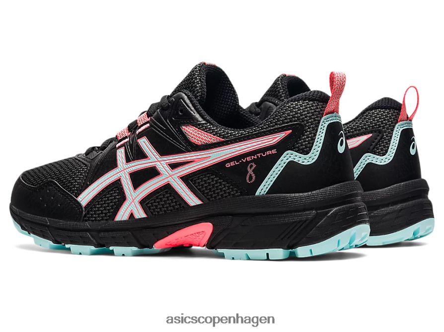 Asics gel-venture 8 klasse skole sort/klar blå Z206F64510