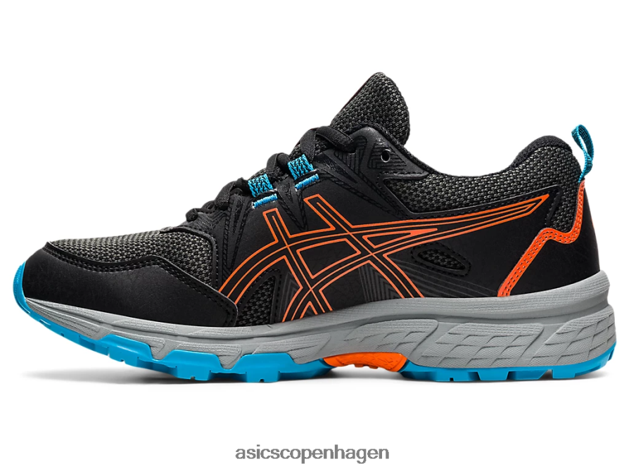 Asics gel-venture 8 klasse skole sort/morgenfrue orange Z206F64496