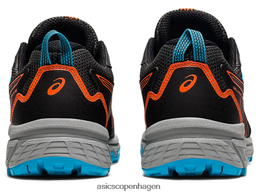 Asics gel-venture 8 klasse skole sort/morgenfrue orange Z206F64496