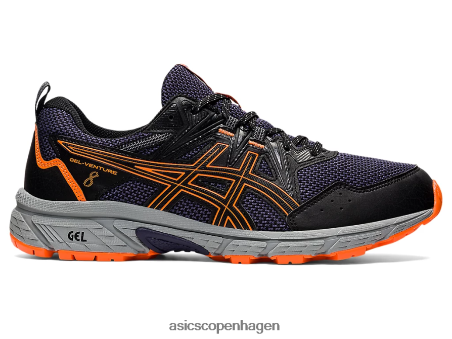 Asics gel-venture 8 sort/chokerende orange Z206F61490