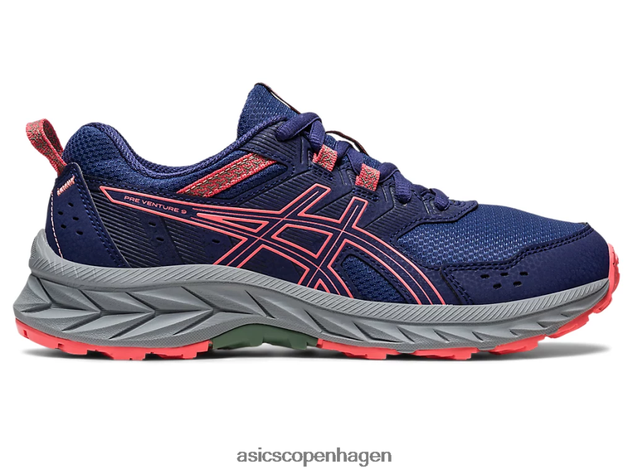 Asics gel-venture 9 klasse skole indigo blå/papaya Z206F64220