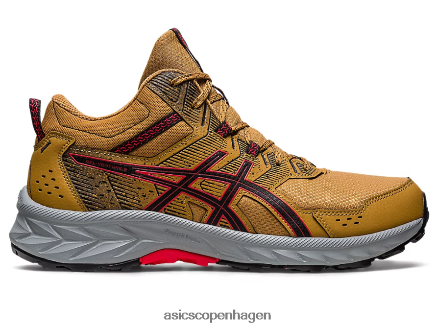 tan presidio/elektrisk rød