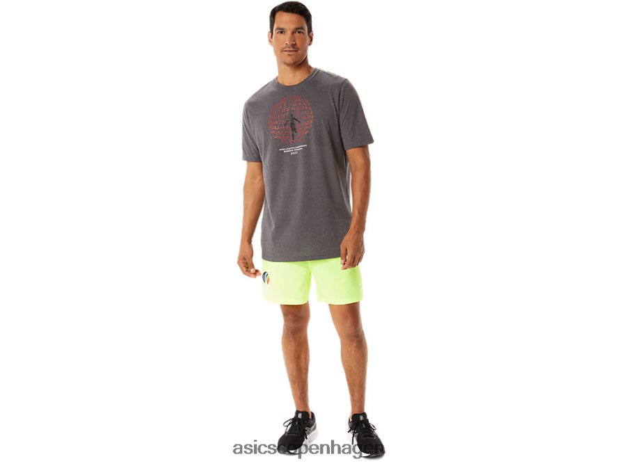 Asics grafisk kortærmet wch mørkegrå lyng Z206F61280