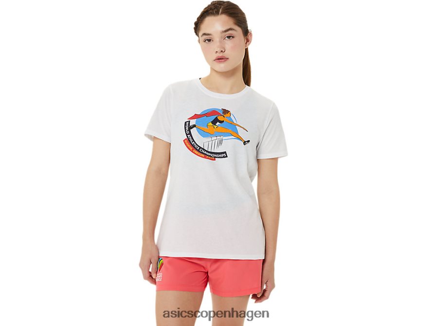 Asics grafisk kortærmet wch strålende hvid Z206F63215