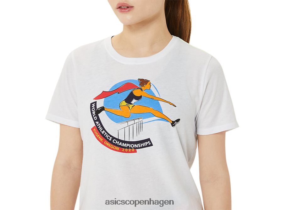 Asics grafisk kortærmet wch strålende hvid Z206F63215