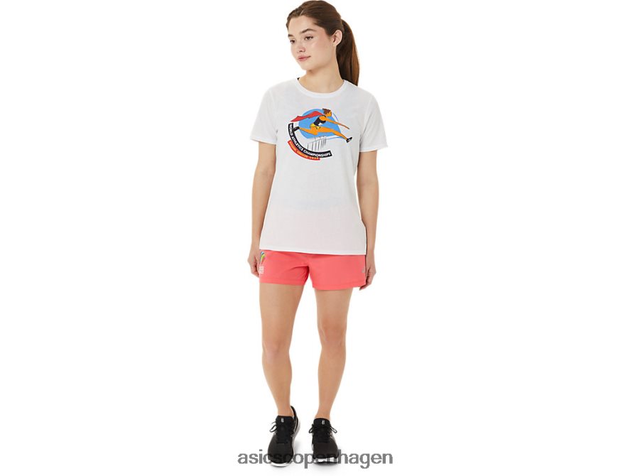 Asics grafisk kortærmet wch strålende hvid Z206F63215