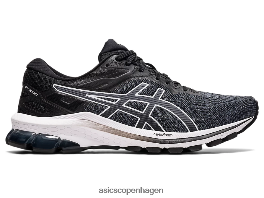 Asics gt-1000 10 bred sort hvid Z206F63995