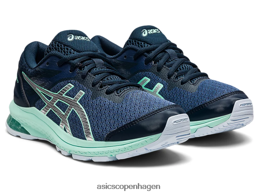 Asics gt-1000 10 klasse skole tordenblå/rent sølv Z206F64434