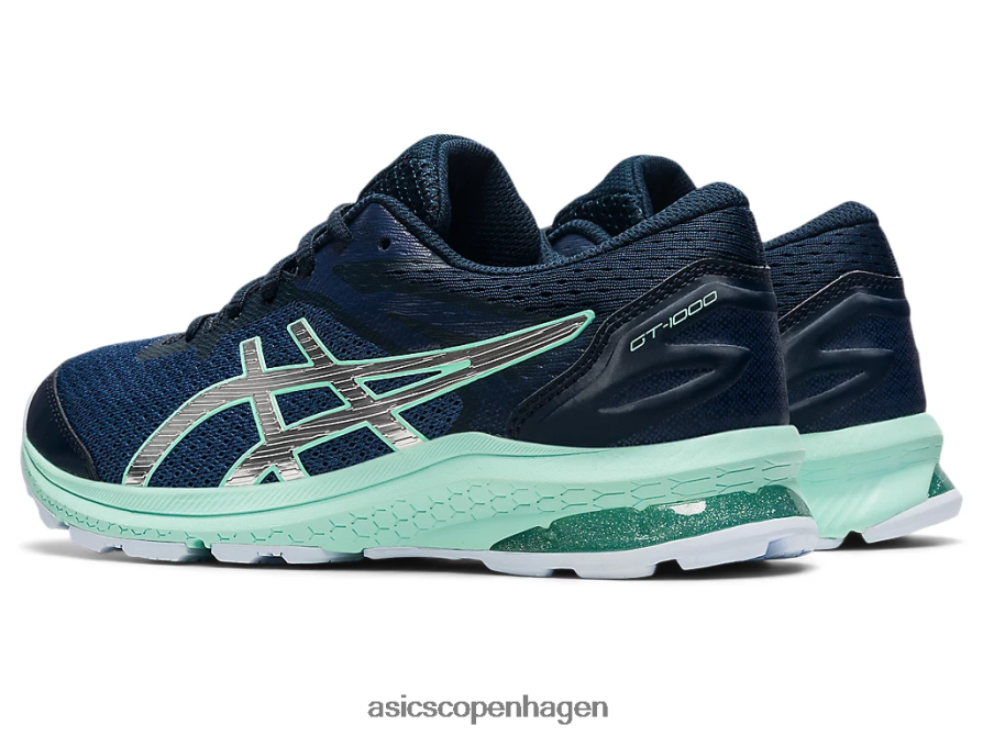 Asics gt-1000 10 klasse skole tordenblå/rent sølv Z206F64434