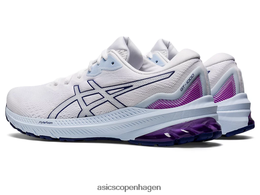 Asics gt-1000 11 bred hvid/dykke blå Z206F62878