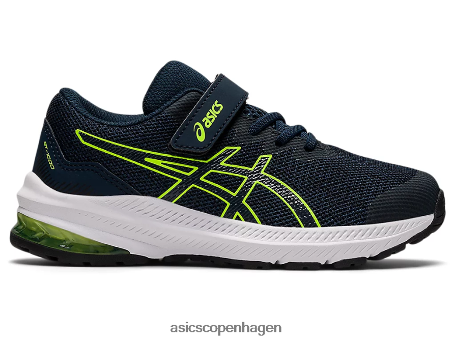Asics gt-1000 11 førskole fransk blå/hazard grøn Z206F64457