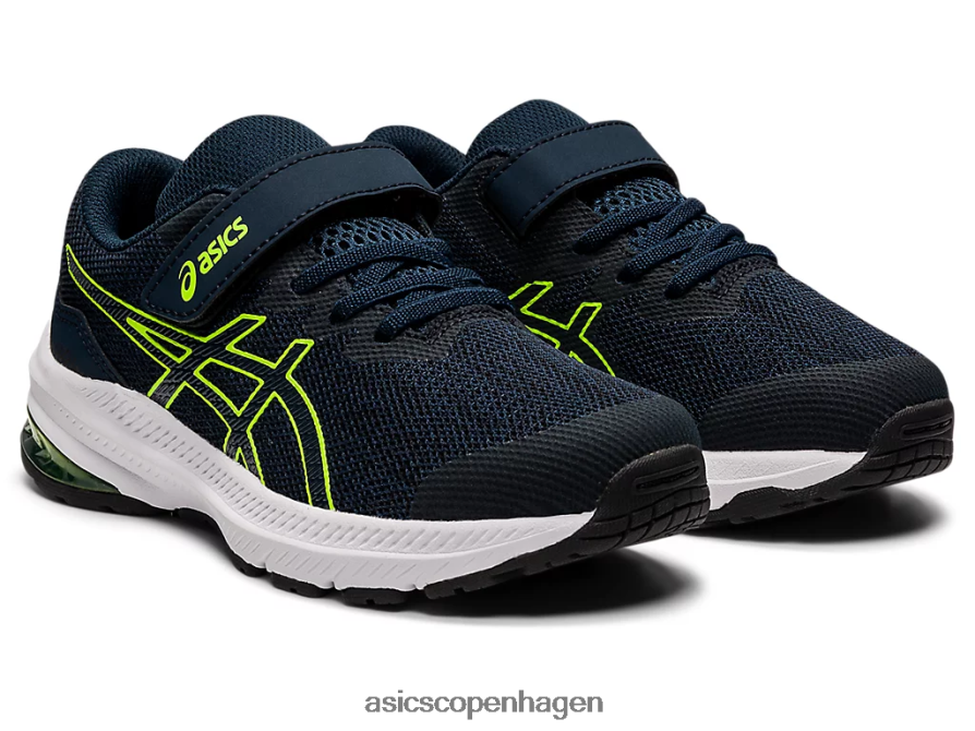 Asics gt-1000 11 førskole fransk blå/hazard grøn Z206F64457
