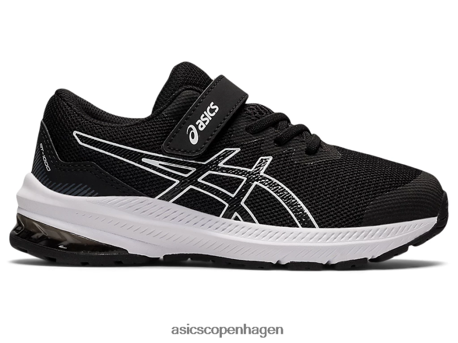 Asics gt-1000 11 førskole sort hvid Z206F64401