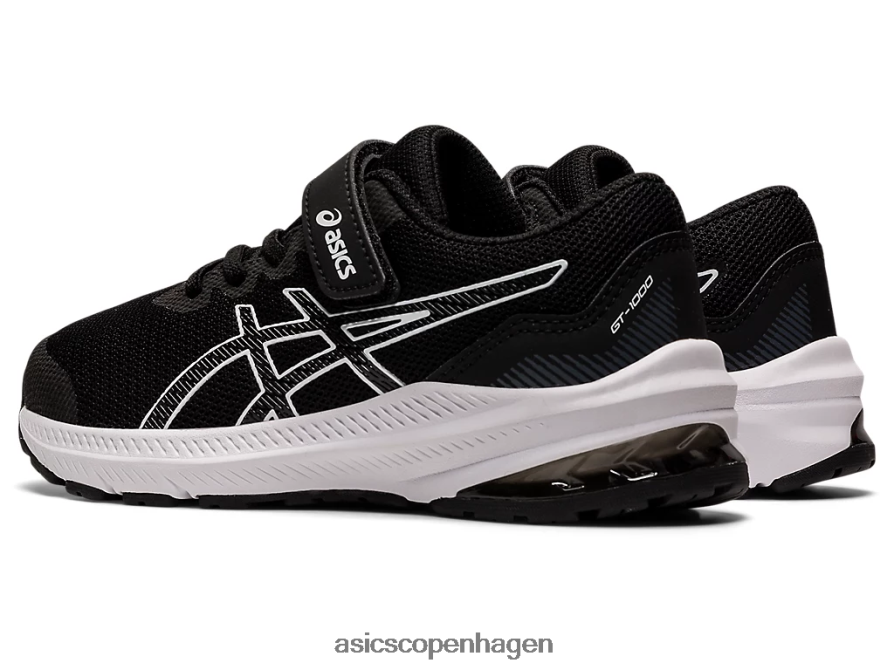 Asics gt-1000 11 førskole sort hvid Z206F64401