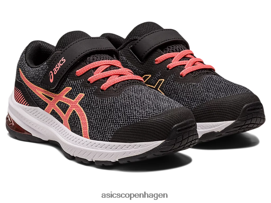 Asics gt-1000 11 førskole sort/papaya Z206F64296