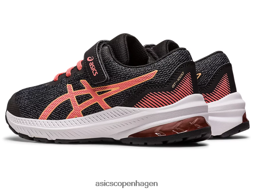 Asics gt-1000 11 førskole sort/papaya Z206F64296