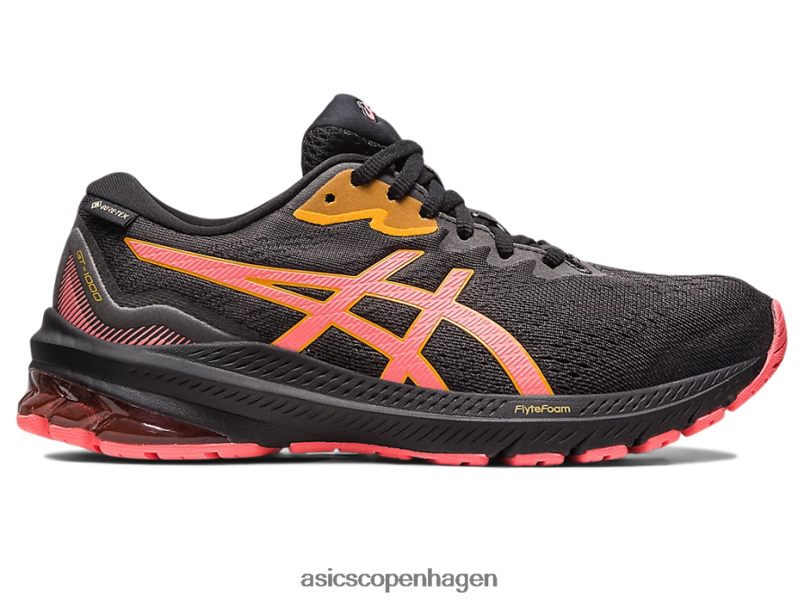 Asics gt-1000 11 gtx sort/papaya Z206F62478