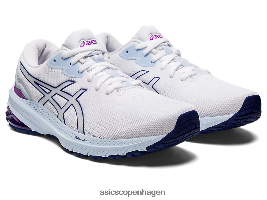 Asics gt-1000 11 hvid/dykke blå Z206F62973